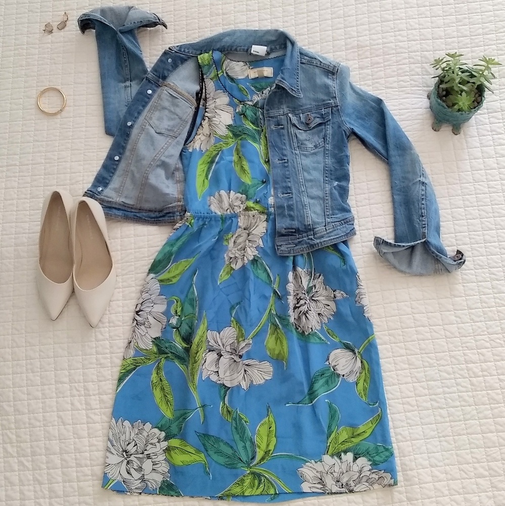 Anthro Moulinette Soeurs floral dress